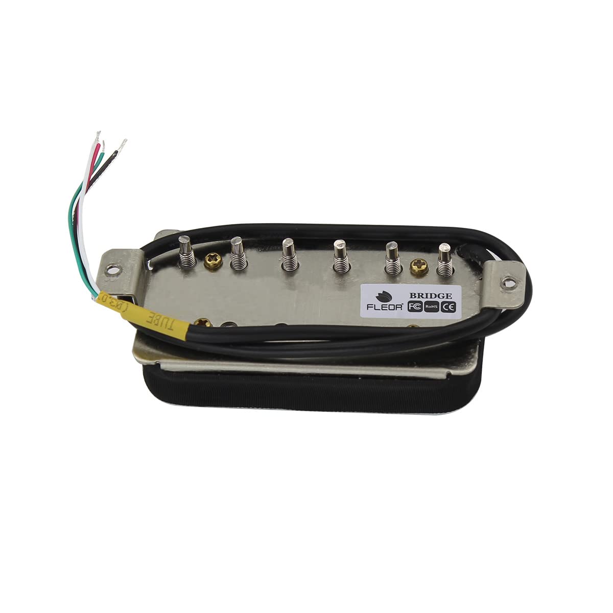 FLEOR Alnico 2 Humbucker Pickup 8-9K Electric Guitar Pickup Bridge Humbucker, White